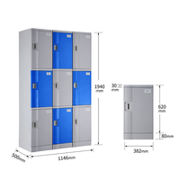 Casiers scolaires et de bureau automatiques TOPPLA ABS, conception démontable brevetée, garantie de 5 ans, couleurs personnalisables, utilisation polyvalente, ISO