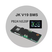 JkBMS V19 JK Inverter BMS 16S 300A 4.3 pouces écran LCD batterie LiFePO4 avec RS485/CAN/UART 48V application BT