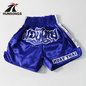 Di modo Poco Costoso del Commercio All'ingrosso 100% Poliestere Popolare di Combattimento Custom mma sport pantaloncini da boxe