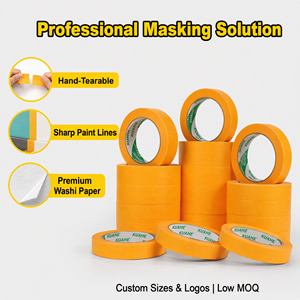 100 ℃   Cinta de Papel Washi Dorada para Pintar, Resistente al Calor, de Alta Adhesión, Anti-UV, para Decoración de Paredes o Automóviles, 7 Días de Duración - Product Image 4