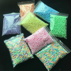 Boules de mousse colorées, remplissages en polystyrène pour slime, artisanat, jouets DIY 3543 - Product Image 3