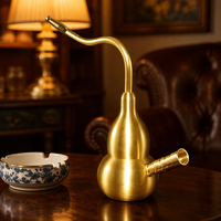 Chicha traditionnelle en laiton, narguilé, ensemble de fumage arabe fait main, vintage, avec un seul tuyau, pour la décoration de la maison, du bar ou du salon, cadeau