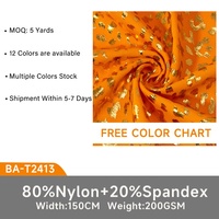 Tissu en nylon et élasthanne extensible dans les quatre sens, imprimé léopard holographique, faible MOQ, livraison rapide, pour maillots de bain, vêtements de danse et justaucorps