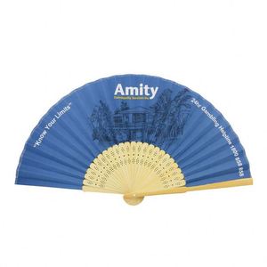 Abanico de Mano Plegable de Madera de Bambú Personalizado, Novedad 2024, para Hombres y Mujeres - Product Image 4