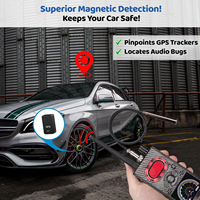 Détecteur de dispositifs cachés 5 en 1, détecteurs de caméra cachés GPS, détecteur RF et d'insectes, protéger l'équipement de surveillance du compteur de confidentialité