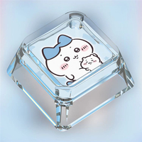 Porte-clés personnalisé en résine transparente avec figurine d'anime mignonne pour clavier mécanique Cherry MX Switch