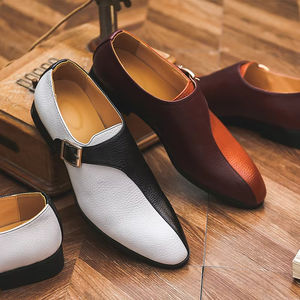 Zapatos de Cuero Vacuno Puro Cómodos y Transpirables, Hechos a Mano con Alta Calidad, Zapatos de Vestir Profesionales para Negocios, Puntiagudos e Impermeables - Product Image 3