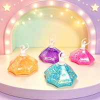 Jouet Squishy Princesse Ballerine en Maltose à Remontée Lente, Transparent Pailleté, Anti-Stress et Anti-Anxiété, Jouet à Presser pour Bureau