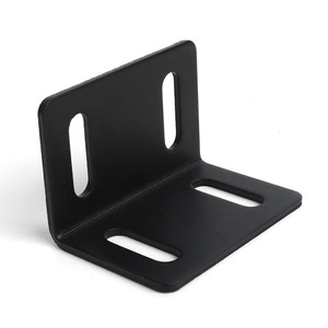 L Shaped Metal <b>Corner</b> Bracket Black Durable Furniture Hardware Connector For <b>Cabinet</b> Shelf Support - Product Image 4
