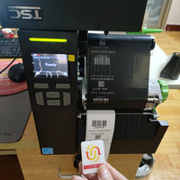 Pita Transfer Termal Lilin Hitam Grosir Pabrik UC168 250-110mm*300m Kompatibel Pencetakan UV Zebra untuk Printer