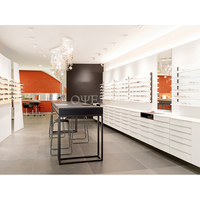 Présentoir commercial personnalisé de bijoux de support d'affichage de lunettes de soleil de bois en métal de lunettes pour la vitrine d'exposition de magasin de magasin de détail