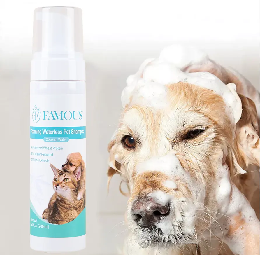 New technology pet shampoo Dog and cat small animal fragrant waterless shampoo for home use