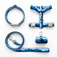Laisse, collier et harnais pour chien en nylon/polyester durable avec logo personnalisé, sangle anti-traction pour accessoires de chien, chasse et plein air