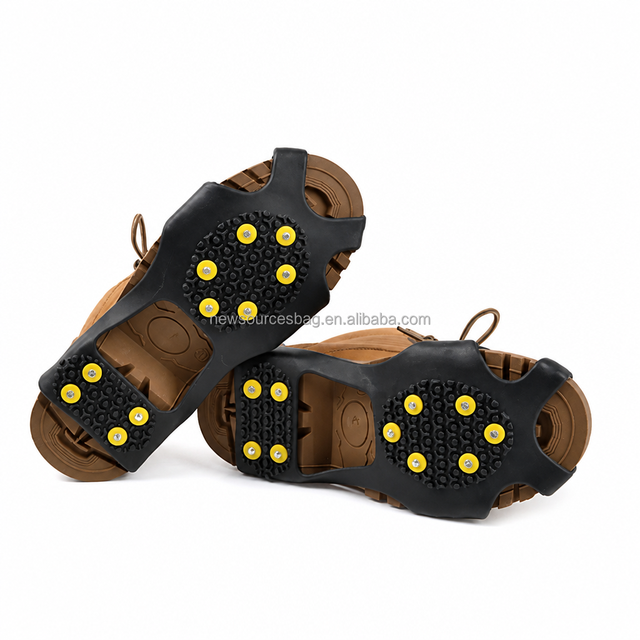 Anti Slip Shoe Covers With 10 Tooth Spikes for Skiing Mountaineering Muddy Road Protection Unisex Size ML SEOCHP2