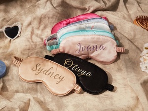 Antifaz de Satén Personalizado con Nombre y Logotipo Bordado, Regalo Corporativo para <span class=keywords><strong>Eventos</strong></span> - Product Image 1