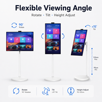 Tragbarer Android TV Touchscreen 27/32 Zoll Mobiles Smart-Display für Videoanrufe Fitness Lernen