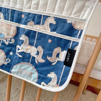 Sac de rangement en gaze de coton pur matelassé de Style coréen lit de bébé rangement suspendu pour nouveau-né poussette fournitures nouveau stockage de vêtements