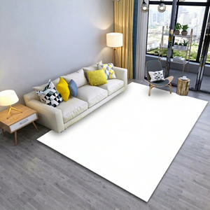 Jiuhua Black White Thick Imitation Cashmere Polyester Washable Customizable Modern Simple Abstract Painting Carpet for Living - Product Image 1