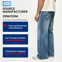 Fabricant de denim sur mesure, denim de qualité supérieure 100% coton, coupe bootcut vintage, pantalon en denim décontracté, jean droit pour homme