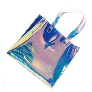 Bolsa de Maquillaje Multifuncional Holográfica Transparente de PVC Resistente al Agua, Personalizada, para Mujer, Todas las Temporadas, Primavera 2024 - Product Image 3