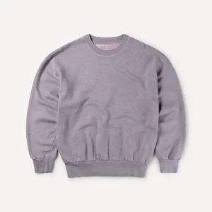 Fallschulter-Design individuell 100% Baumwolle französisches Terry-Sweatshirt Herren Rundhalsausschnitt-Sweatshirt