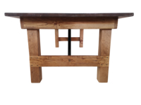 Tables de ferme pliantes rectangulaires en bois de style moderne pour le jardin en plein air, les hôtels, les restaurants et les événements.