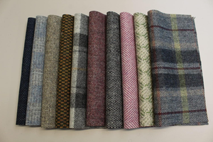 Resti di <span class=keywords><strong>lana</strong></span> di Tweed britannico 100% quadrati in puro 10x9 pollici per la lavorazione Couture e accessori su misura - Product Image 3
