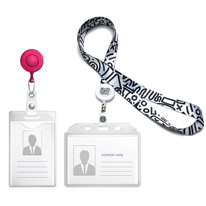 Không Có Đặt Hàng Tối Thiểu Nhà Sản Xuất Giá Rẻ Cá Nhân Công Cụ Cổ Polyester Thăng Hoa Tùy Chỉnh Dây Buộc Màu Trắng Với Chủ Thẻ - Product Image 1