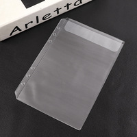 Pochette pour billets en PVC personnalisée, format A5/A6/A7, pour classeur à budget, classeur à anneaux 6 trous, poche à ouverture supérieure sans fermeture éclair, enveloppes pour argent liquide, classement