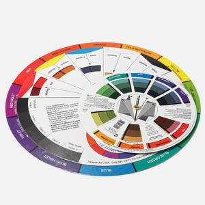 Tarjeta de rueda de Color Guí<span class=keywords><strong>a</strong></span> de mezcla de colores Tatuajes de papel Arte corporal Herramienta giratoria Aprendizaje de color profesional Tatuaje de uñas - Product Image 3