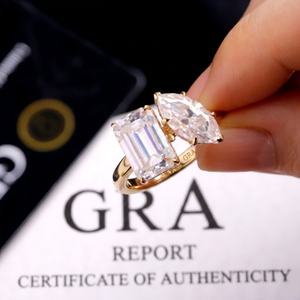 แหวนเพชร Yu Ying ผลิตในห้องปฏิบัติการ ทอง 14K/18K แบบ Eternity Band พร้อมใบรับรอง IGI CVD สำหรับผู้หญิง งานแต่งงาน/วันครบรอบ เครื่องประดับชั้นดี - Product Image 1