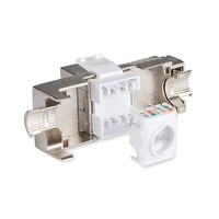 Linkwylan GHMT certificado 40G 2000MHz Cat8 Keystone módulo RJ45 conector placa frontal Aleación de Zinc Diecast piezas de Telecomunicaciones