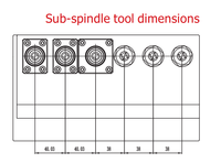 Tour à métaux suisse à broche électrique TD265 (type à outils multiples horizontaux)