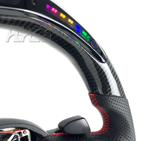 Accessoires de voiture Intérieur LED Volant en fibre de carbone pour BMW Mini Cooper R55 R56 R57 R58 R59