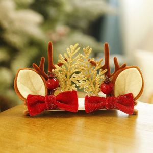 Christmas Deer Antler Hair Accessory Cloth Type Holiday Cute Reindeer Headwear Hair <b>Clip</b> - Product Image 4