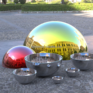 Nhà Máy 25Mm-100Mm Tùy Chỉnh Hiển Thị Bán Cầu Nửa Đánh Bóng Vòng Bóng Hình Cầu Vườn Thép Không Gỉ Kim Loại Nửa Hollow Bóng - Product Image 6