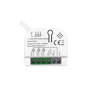 <span class=keywords><strong>3</strong></span> <span class=keywords><strong>Gang</strong></span> Tuya ZigBee Wifi interruptor de luz inteligente módulo de relé <span class=keywords><strong>Smart</strong></span> Life/Tuya App Control con soporte Neutral Google Alexa - Product Image 1