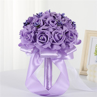 Fabricants de fleurs artificielles en mousse, fleurs en ruban simulées, bouquets tendance pour mariage et Thanksgiving, décorations romantiques pour la maison
