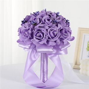 Fabricants <span class=keywords><strong>de</strong></span> fleurs artificielles en mousse, fleurs en ruban simulées, bouquets tendance pour mariage et Thanksgiving, décorations romantiques pour <span class=keywords><strong>la</strong></span> maison - Product Image 5