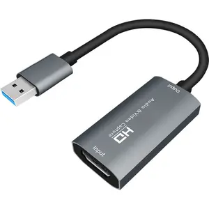 Weetotung 4K HD Để USB Video Âm Thanh Capture Card Cho Chơi Game Obs Phát Sóng Trực Tiếp Ghi Âm