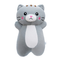 En gros, Jouets pour bébés en peluche en matériau PP, en forme de chat et d'éléphant, Coussin long de confort et d'accompagnement pour chats, Porte-clés