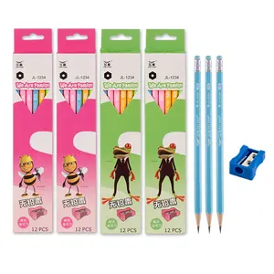 Crayons effaceurs personnalisation avec logo, pièces, fournitures scolaires, papeterie pour crayon