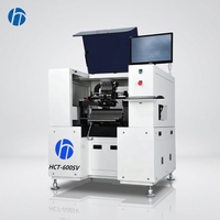 Machine de Placement Automatique SMT à Haute Vitesse HCT-600SV à 8 Têtes, 40000 CPH, pour Assemblage de LED, Sources de Lumière DOB et PCB