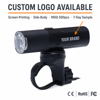 OEM Direktvertrieb 400LM Stirnlampe USB Wiederaufladbare LED-Fahrradlampe 97g Tragbares Mountainbike-Vorderlicht zum Radfahren