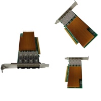 Tarjeta Adaptadora de Red Óptica de 25 Gigabits con Cuatro Puertos de Fibra, PCI Express X16, con Chip Intel E810-CAM2