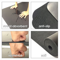 Tapis de yoga en caoutchouc naturel, antidérapant, pour Pilates et fitness, accessoires de gym, vente en gros d'usine, approvisionnement en vrac, OEM personnalisé, forme ovale, épaisseur 3mm