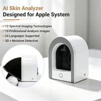 Analyseur de peau portable, dernière version, machine d'analyse faciale conçue pour le système IOS, 24 langues