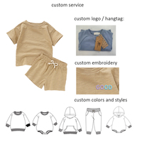 Ensemble de Vêtements pour Enfants et Bébés, Chemise et Short 100% Coton Biologique pour Filles, Fournisseur d'Usine en Gros