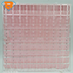 Baby Pink Shimmer Panel Acrylic 3D Clear Grid Sequin Backdrop Square Wall Panel Graduation Thanksgiving Wedding Party Decor - Product Image 6