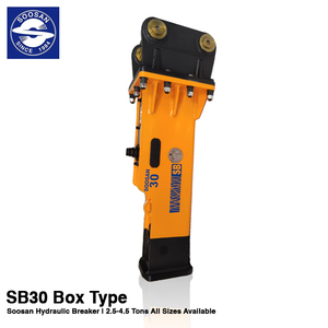 Martillo Hidráulico Tipo Caja SB30 para 2.5-4.5 Toneladas, Color Amarillo, 1 Año de Garantía, 152 kg - Product Image 1